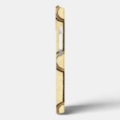 Dekoratives Blumenmuster mit schwarzen Grenzen Case-Mate iPhone Hülle (Rückseite / Links)