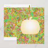 dekoratives Blumenmuster Postkarte (Vorne/Hinten)
