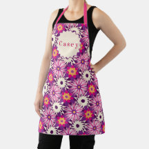 Dekoratives Blumenmuster Rosa Lila Astra Modern