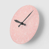 Dekoratives Blumenmuster Runde Wanduhr (Winkel)