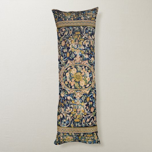 Dekoratives Blumenmuster Seitenschläferkissen (Rückseite (Vertikal))