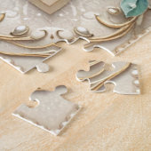 Dekoratives Blumenpuzzle Puzzle (Seite)
