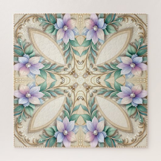 Dekoratives Blumenpuzzle Puzzle (Vertikal)