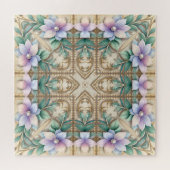 Dekoratives Blumenpuzzle Puzzle (Horizontal)