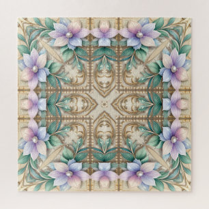 Dekoratives Blumenpuzzle Puzzle