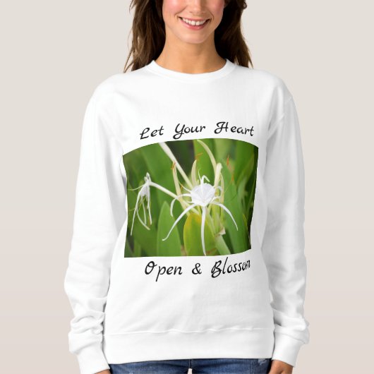 Dekoratives Botanisches BlumenSweatshirt Sweatshirt (Vorderseite)