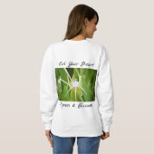 Dekoratives Botanisches BlumenSweatshirt Sweatshirt (Schwarz voll)