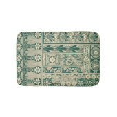 Dekoratives botanisches Jugendstil-Muster Badematte (Vorderseite)