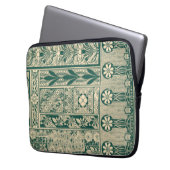 Dekoratives botanisches Jugendstil-Muster Laptopschutzhülle (Vorderseite Links)