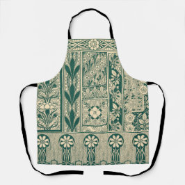 Dekoratives botanisches Jugendstil-Muster Schürze