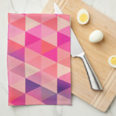 Dekoratives buntes geometrisches Dreieck-Muster Küchentuch (Viertel Falte)