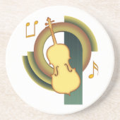 Dekoratives Cello Getränkeuntersetzer (Vorne)