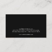 DEKORATIVES CIRCLE-LOGO mit IHREM ERSTEN Foto Visitenkarte (Rückseite)