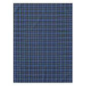Dekoratives Classic Blue Tartan Kariertes Muster Tischdecke (Vorderseite)