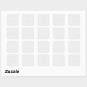 dekoratives Design 30 Seven Quadratischer Aufkleber (Blatt)
