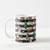 Dekoratives Design der Weihnachtsstreifen Kaffeetasse (Links)