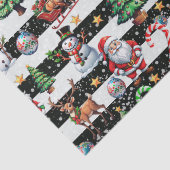 Dekoratives Design der Weihnachtsstreifen Seidenpapier (Detail)