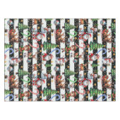 Dekoratives Design der Weihnachtsstreifen Tischdecke (Vorderseite (Horizontal))
