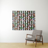 Dekoratives Design der Weihnachtsstreifen Wandteppich (Beispiel (Horizontal))