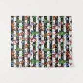 Dekoratives Design der Weihnachtsstreifen Wandteppich (Vorderseite (Horizontal))