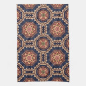 Dekoratives Design von Blume und Sternen Geschirrtuch (Vertikal)