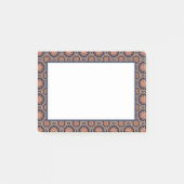 Dekoratives Design von Blume und Sternen Post-it Klebezettel (Vorderseite)