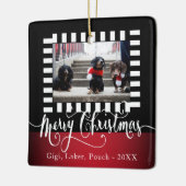 Dekoratives DIY Foto Design - Weihnachten Keramikornament (Links)