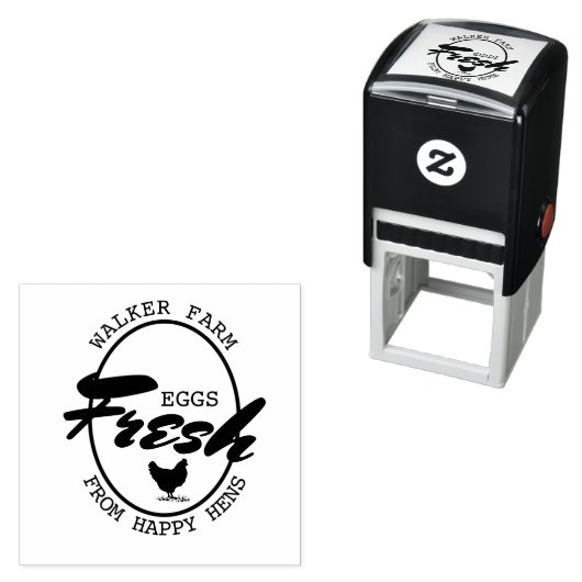 Dekoratives Ei ⎢ Eierkarton Briefmarke Permastempel (Beispiel)