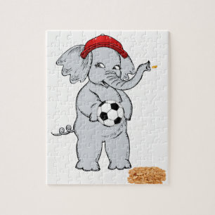 Dekoratives Elefant-Rätsel Puzzle