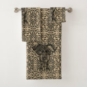 Dekoratives Elefantenhandtuch-Set Badhandtuch Set (Insitu)