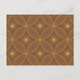 Dekoratives, elegantes, abstraktes Mandala-Muster Postkarte