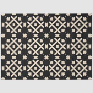 Dekoratives, elegantes, geometrisches Muster in Sc Seidenpapier