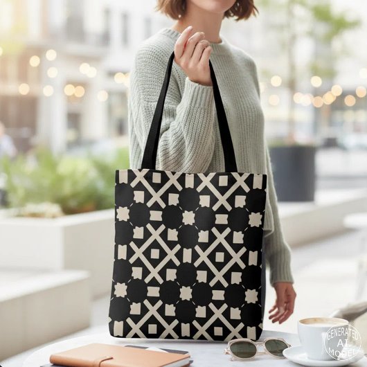 Dekoratives, elegantes, geometrisches Muster in Sc Tasche