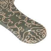 Dekoratives Elegantes Ornament Dunkeles, grünes Mu Schneidebrett (Ecke)