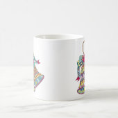 Dekoratives Element der Weihnachtsglocken Kaffeetasse (Mittel)