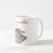 Dekoratives Element der Weihnachtsglocken Kaffeetasse (VorderseiteRechts)