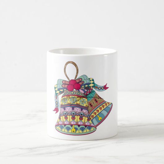 Dekoratives Element der Weihnachtsglocken Kaffeetasse (Mittel)