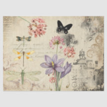 Dekoratives Ephemera-Decoupage-Seidenpapier