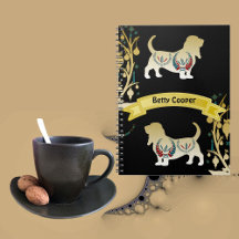 Dekoratives florales Motiv Haustier Hund Liebhaber