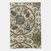 Dekoratives florales persisches Fliesendesign Handtuch (Vertikal)