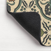 Dekoratives florales persisches Fliesendesign Mousepad (Ecke)