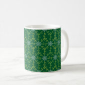 Dekoratives, floratives, nahtloses Muster Kaffeetasse (VorderseiteRechts)