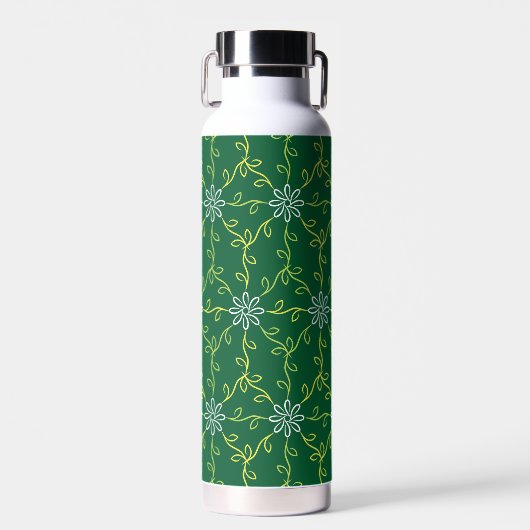 Dekoratives, floratives, nahtloses Muster Trinkflasche (Vorne)