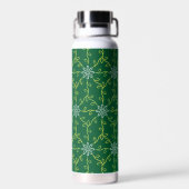 Dekoratives, floratives, nahtloses Muster Trinkflasche (Rückseite)