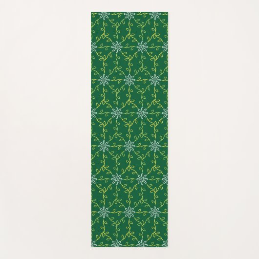 Dekoratives, floratives, nahtloses Muster Yogamatte (Vorderseite)