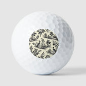 Dekoratives französisches Toile-Muster Golfball (Vorderseite)