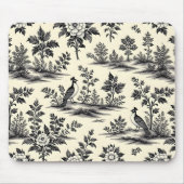 Dekoratives französisches Toile-Muster Mousepad (Vorne)