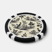 Dekoratives französisches Toile-Muster Pokerchips (Einzeln)