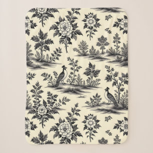 Dekoratives französisches Toile-Muster Sherpadecke