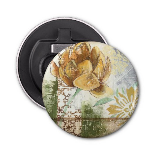 Dekoratives Fresco-Design mit Globe-Blume Flaschenöffner (Vorderseite)